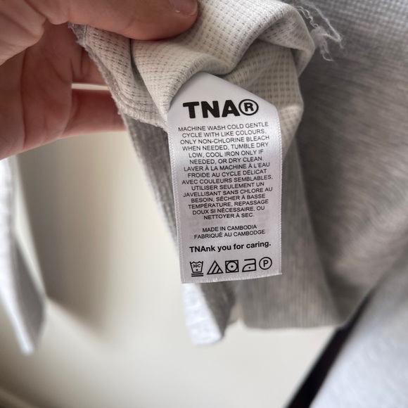 TNA Wafflex Longsleeve Crop XS grey - Picture 7 of 7